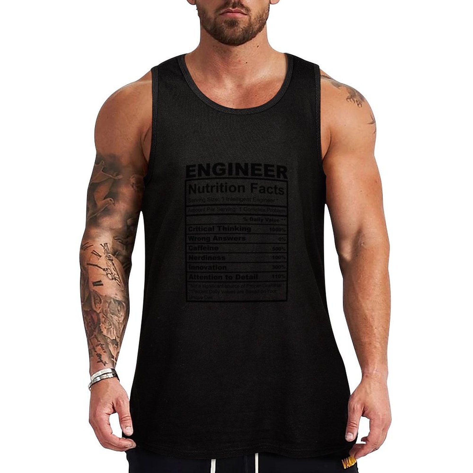 Nutrition For Fitness And Sports - Camiseta regata engraçada para engenheiros, com
