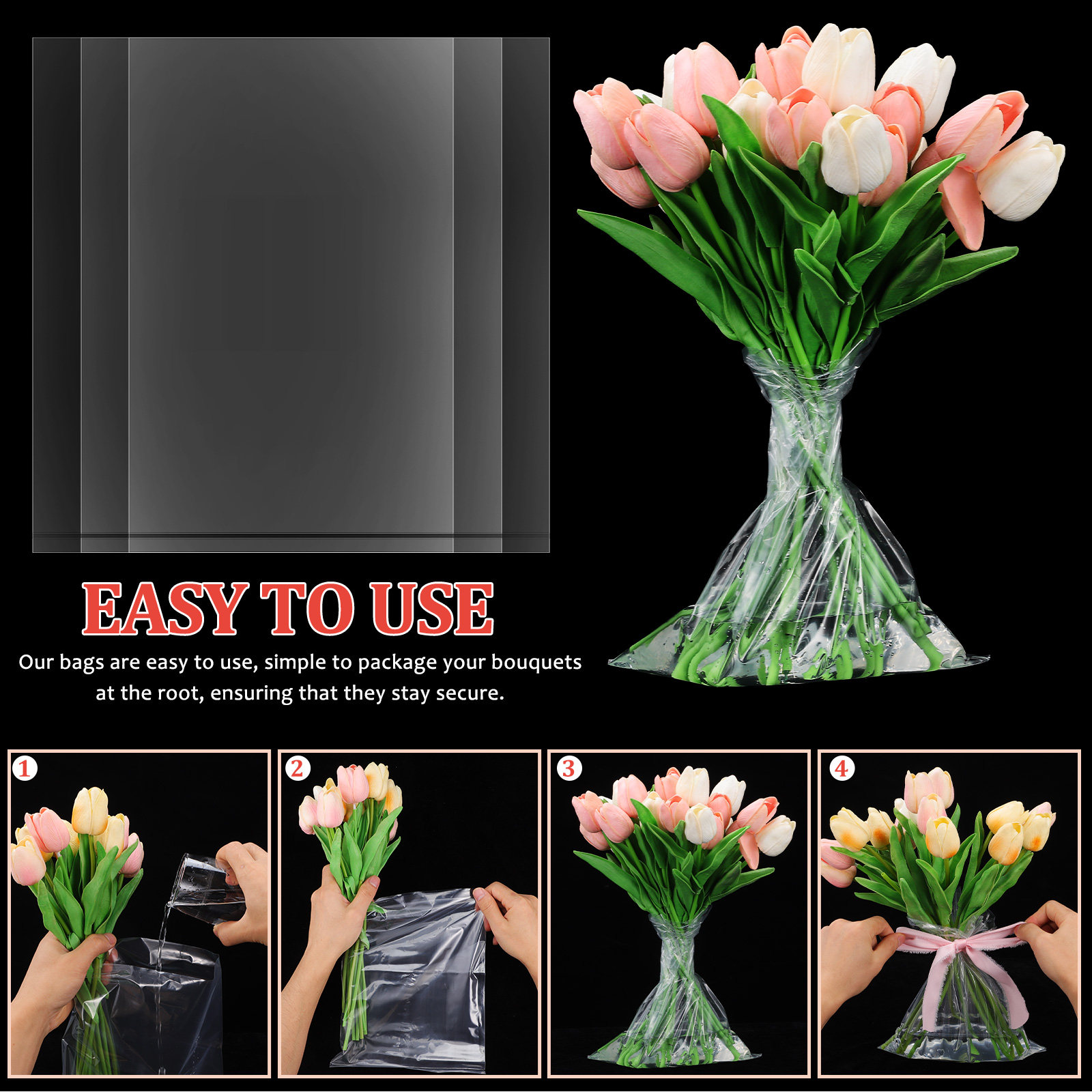 50 Sacos Plásticos para Flores - Nutrition & Fitness Station avaliação e preço