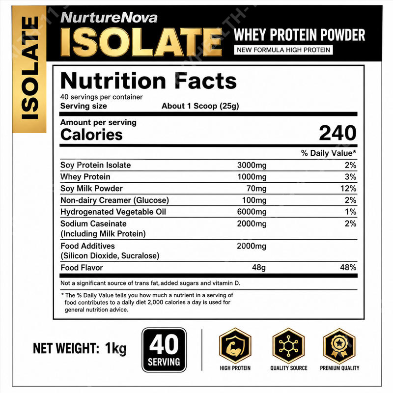 Suplemento de Proteína Isolada - Nutrition For Fitness And Sports avaliação e preço
